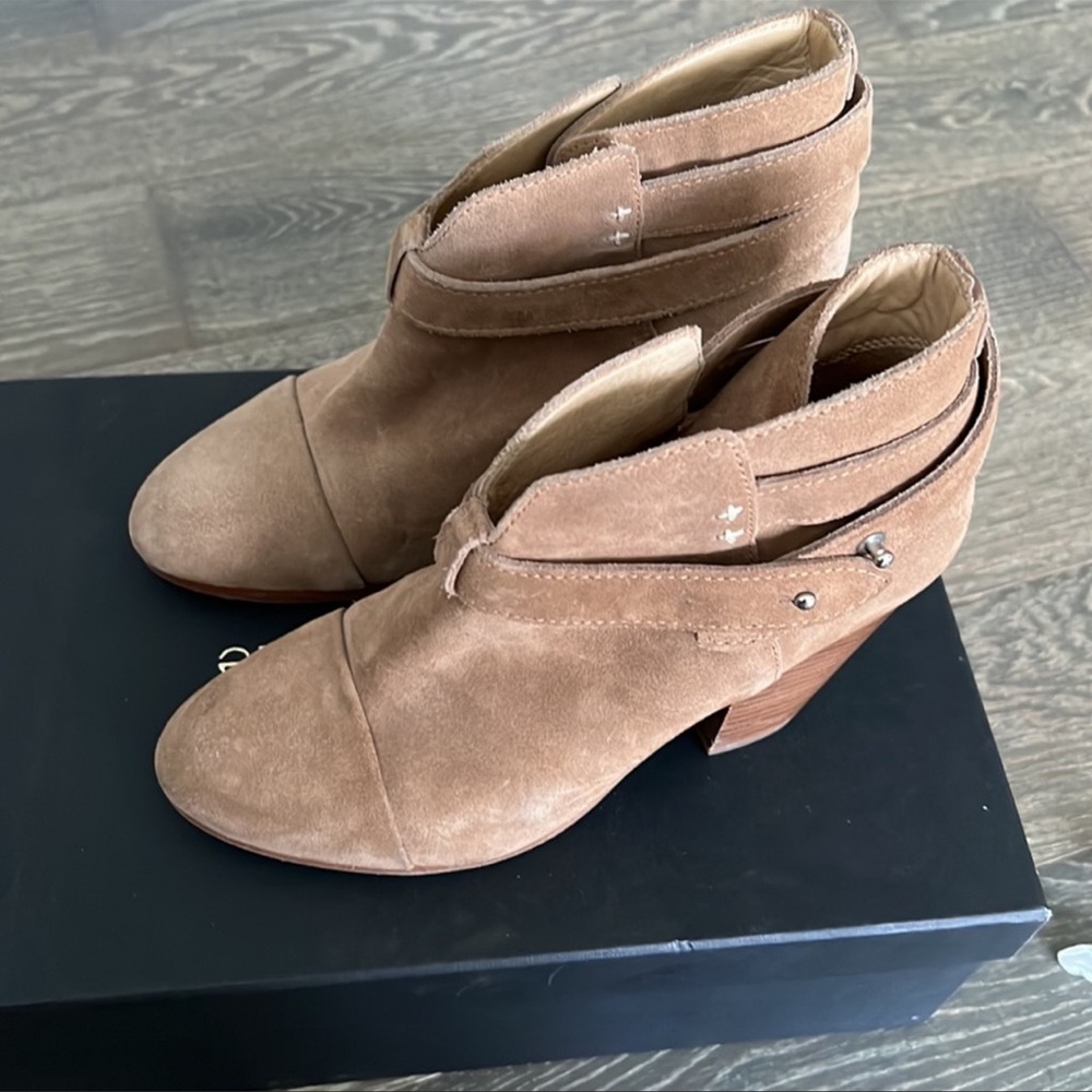 RAG & BONE Harrow suede boots in camel - Picture 5 of 14